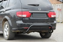 SsangYong Kyron 2005–2014 Zadní ochranný oblouk AK007 Black (nerez) fotografie 2