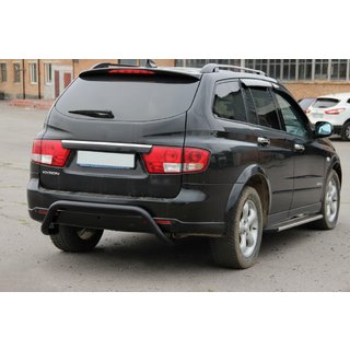 Zadní ochranný oblouk AK007 Black (nerez) SsangYong Kyron 2005–2014 fotografie 1