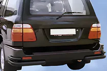 Toyota Land Cruiser 100 1998–2007 Zadní rohy AK003-Double Black (2 ks, nerez) fotografie 3