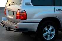 Toyota Land Cruiser 100 1998–2007 Zadní rohy AK003-Double Black (2 ks, nerez) fotografie 1