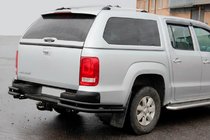 Volkswagen Amarok 2010–2022 Zadní rohy AK003-Double Black (2 ks, nerez) fotografie 3