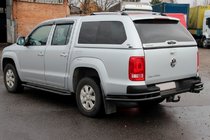 Volkswagen Amarok 2010–2022 Zadní rohy AK003-Double Black (2 ks, nerez) fotografie 4