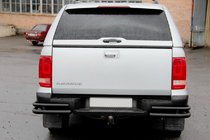 Volkswagen Amarok 2010–2022 Zadní rohy AK003-Double Black (2 ks, nerez) fotografie 5