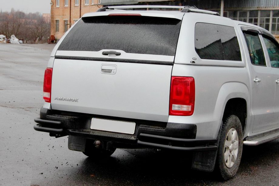 Volkswagen Amarok 2010–2022 Zadní rohy AK003-Double Black (2 ks, nerez) Image