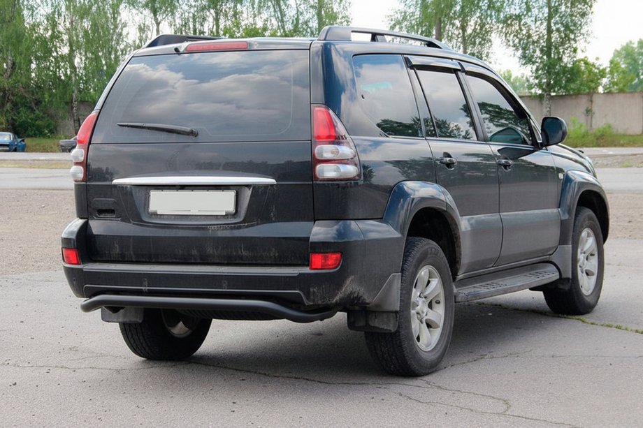 Toyota Land Cruiser Prado 120 2002–2009 Zadní ochranný oblouk AK008 Black Image