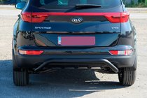 Kia Sportage 2015–2021 Zadní ochranný rám AK007 Black (nerez) fotografie 2