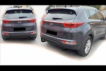 Kia Sportage 2015–2021 Zadní ochranný rám AK007 Black (nerez) fotografie 4