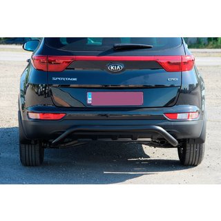 Zadní ochranný rám AK007 Black (nerez) Kia Sportage 2015–2021 fotografie 2