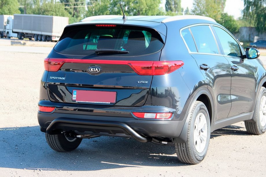 Kia Sportage 2015–2021 Zadní ochranný rám AK007 Black (nerez) Image