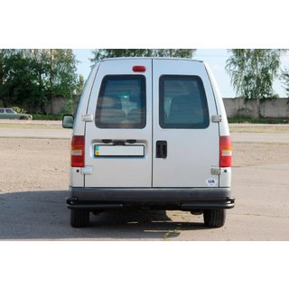 Zadní dvojité rohy AK003-подвійний Black (nerez) Peugeot Expert 1995–2007 fotografie 4