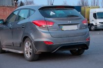 Hyundai IX-35 2010–2015 Zadní ochranný rám AK007 Black (nerez.) fotografie 3