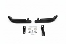Hyundai Santa Fe 2 2006–2012 Zadní dvojité rohové oblouky AK003-Подвійний Black (nerez) fotografie 3