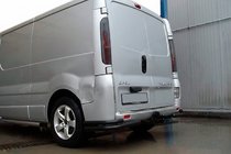 Opel Vivaro 2001–2015 Zadní rohy AK003-Dvojitý Black (nerez) fotografie 2