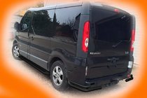 Opel Vivaro 2001–2015 Zadní rohy AK003-Dvojitý Black (nerez) fotografie 3