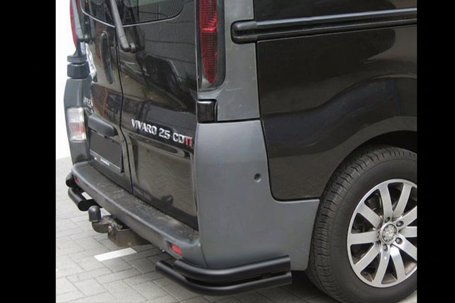 Opel Vivaro 2001–2015 Zadní rohy AK003-Dvojitý Black (nerez) Image