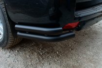 Toyota Land Cruiser Prado 150 2009–2023 Zadní rohy AK003-Dvojitý Black (nerez) fotografie 3