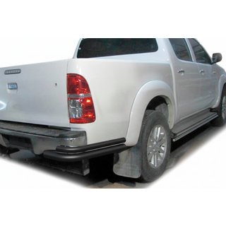 Zadní rohy AK003-dvojité Black (nerez) Toyota Hilux 2006–2015