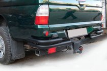Mitsubishi L200 1996–2006 Zadní rohy AK003-Double Black (2 ks, nerez) fotografie 1