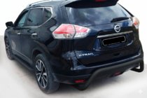 Nissan X-trail T32/Rogue 2014–2021 Zadní ochranný rám AK007 Black (nerez.) fotografie 1