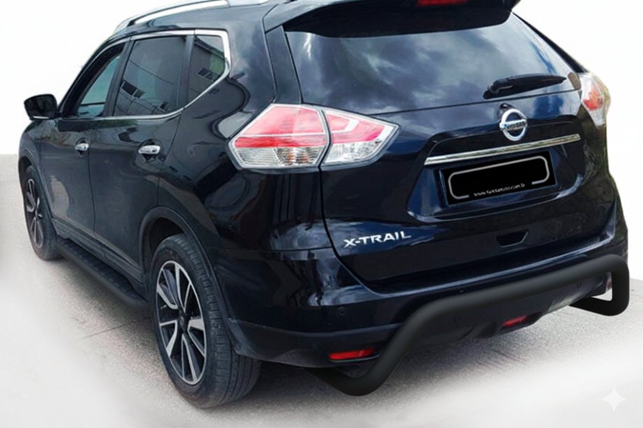 Nissan X-trail T32/Rogue 2014–2021 Zadní ochranný rám AK007 Black (nerez.) Image