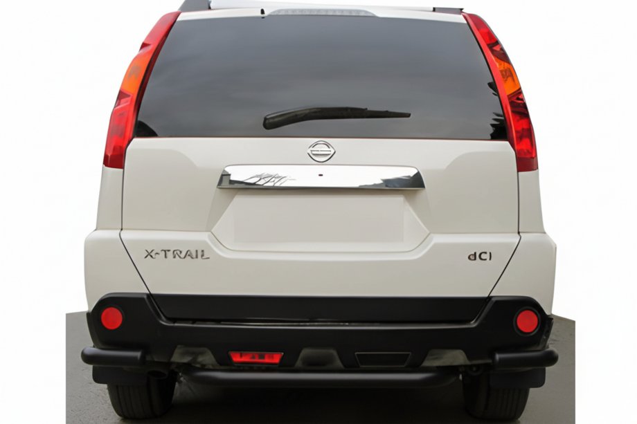 Nissan X-trail T31 2007–2014 Zadní rohy k centrální zadní liště AK0073 Black (2 ks, nerez) Image