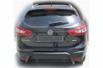 Nissan Qashqai 2014–2021 Zadní ochranný rám AK007-2 Black (nerez) fotografie 1