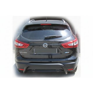 Zadní ochranný rám AK007-2 Black (nerez) Nissan Qashqai 2014–2021