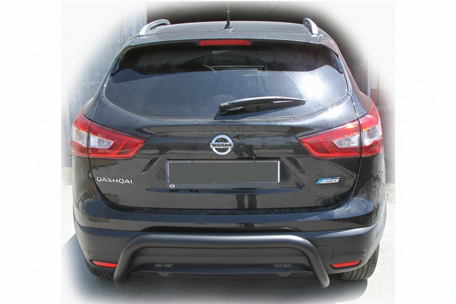 Nissan Qashqai 2014–2021 Zadní ochranný rám AK007-2 Black (nerez) Image