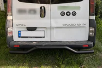 Opel Vivaro 2001–2015 Zadní ochranný rám AK006 Black (nerez) fotografie 1