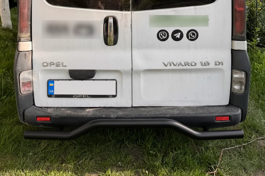 Opel Vivaro 2001–2015 Zadní ochranný rám AK006 Black (nerez) Image