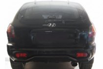 Hyundai Santa Fe 1 2000–2006 Zadní ochranný rám AK004 Black (nerez) fotografie 1