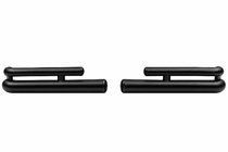 Toyota Land Cruiser Prado 120 2002–2009 Zadní dvojité rohy AK003-2 Black (2 ks, nerez) fotografie 6