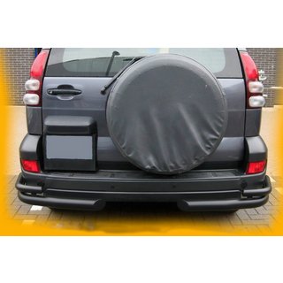 Zadní dvojité rohy AK003-2 Black (2 ks, nerez) Toyota Land Cruiser Prado 120 2002–2009 fotografie 4