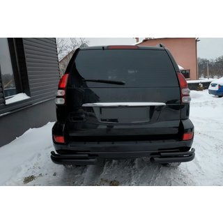 Zadní dvojité rohy AK003-2 Black (2 ks, nerez) Toyota Land Cruiser Prado 120 2002–2009 fotografie 2