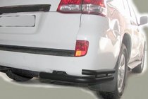 Toyota Land Cruiser 200 2007–2021 Zadní rohy AK003-Double Black (2 ks, nerez) fotografie 1