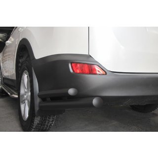 Zadní rohové ochrany AK003 dvojité Black (nerez) Toyota Rav 4 2013–2018