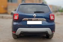 Renault Duster 2018–2024 Zadní ochranný rám AK007 Black (nerez.) fotografie 2
