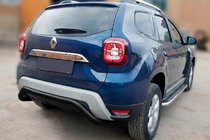 Renault Duster 2018–2024 Zadní ochranný rám AK007 Black (nerez.) fotografie 3