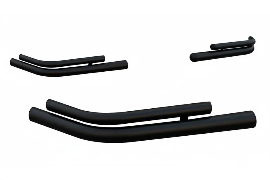 Chery Tiggo 1 2005–2016 Zadní dvojité rohy AK003-double Black (2 ks, nerez) Image