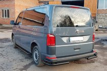 Volkswagen T6 2015–2024 Zadní rohy AK003-Double Black (2 ks, nerez) fotografie 5