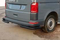 Volkswagen T6 2015–2024 Zadní rohy AK003-Double Black (2 ks, nerez) fotografie 1