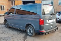 Volkswagen T6 2015–2024 Zadní rohy AK003-Double Black (2 ks, nerez) fotografie 6