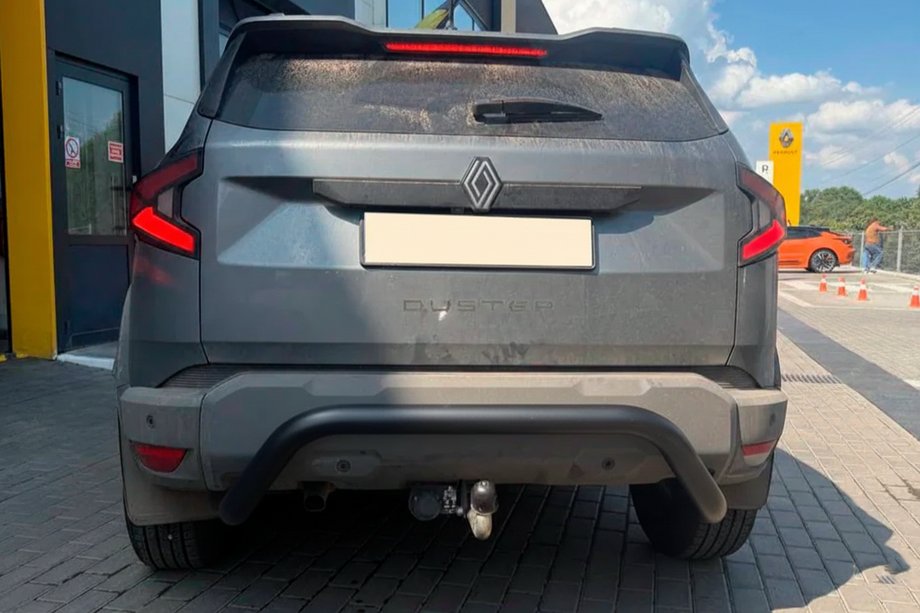 Renault Duster 2024– Zadní ochranný rám AK007 Black (nerez.) Image