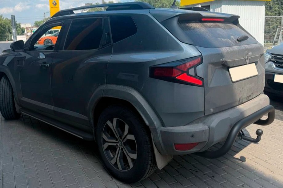 Dacia Duster 2024– Zadní ochranný rám AK007 Black (nerez.) Fotografie 2