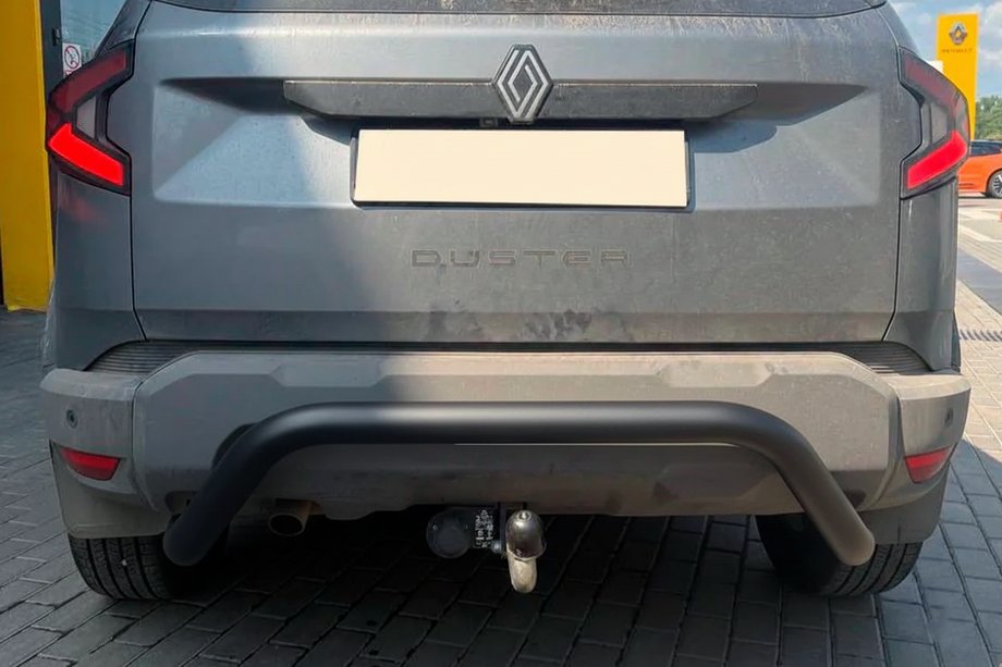 Dacia Duster 2024– Zadní ochranný rám AK007 Black (nerez.) Fotografie 1