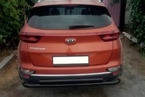 Kia Sportage 2015–2021 Zadní ochranný rám AK002-2 Black (nerez) fotografie 2