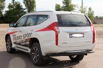 Mitsubishi Pajero Sport 2015– Zadní ochranný rám AK005 Black (nerez) fotografie 2