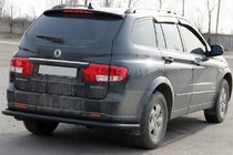 SsangYong Kyron 2005–2014 Zadní ochranný rám AK005 Black (nerez) fotografie 3