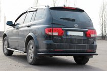 SsangYong Kyron 2005–2014 Zadní ochranný rám AK005 Black (nerez) fotografie 2
