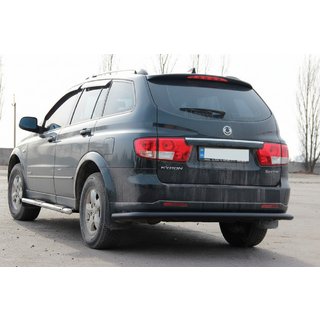 Zadní ochranný rám AK005 Black (nerez) SsangYong Kyron 2005–2014 fotografie 2